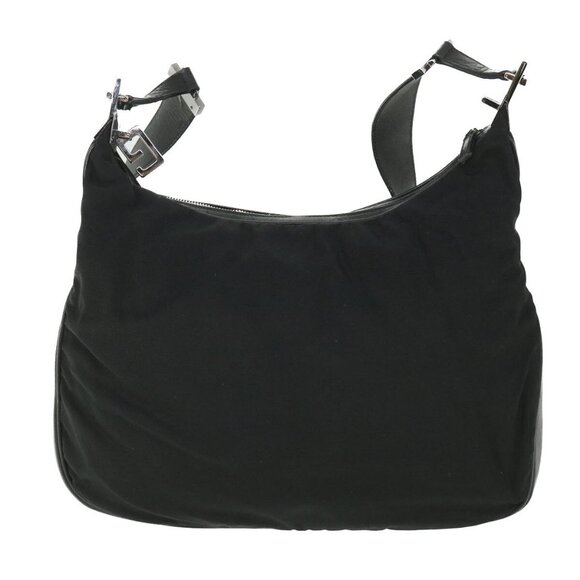 GUCCI Shoulder Bag Canvas Leather Black Auth - Picture 3 of 16